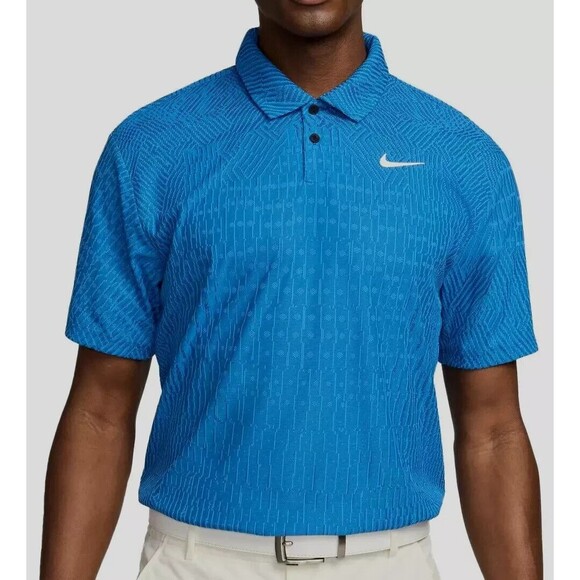 Nike Tour Dri-Fit ADV Golf Performance Polo Shirt Blue FD5731-435 Men's Large - Picture 1 of 9